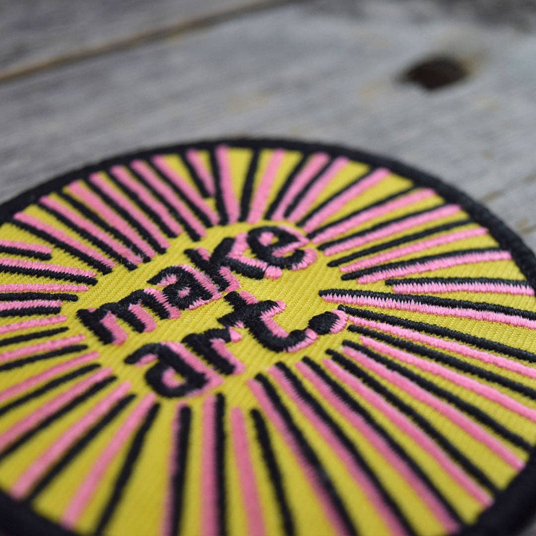 Make Art. Embroidered Patch