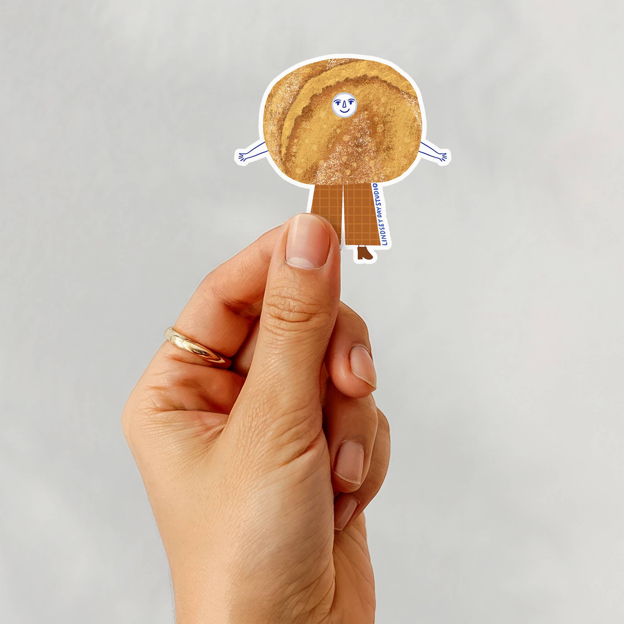 Sally Sourdough Sticker, Funny Sticker, Bread Food Sticker