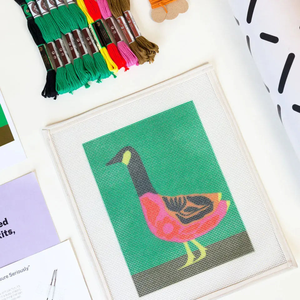 Folk Goose Needlepoint Kit image 2