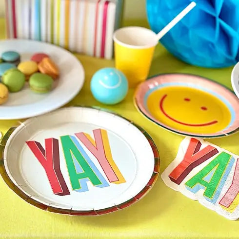 Yay Typography Large Disposable Plates image 1
