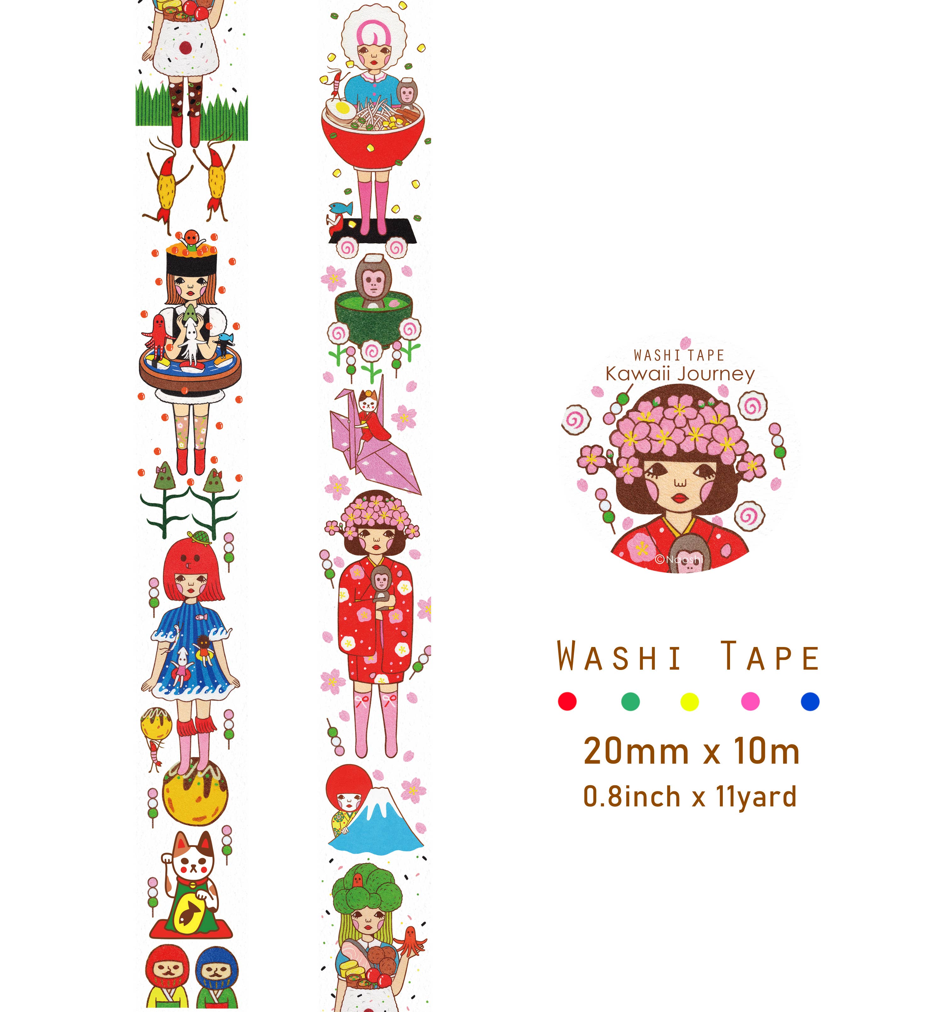 【Washi Tape】Kawaii Journey
