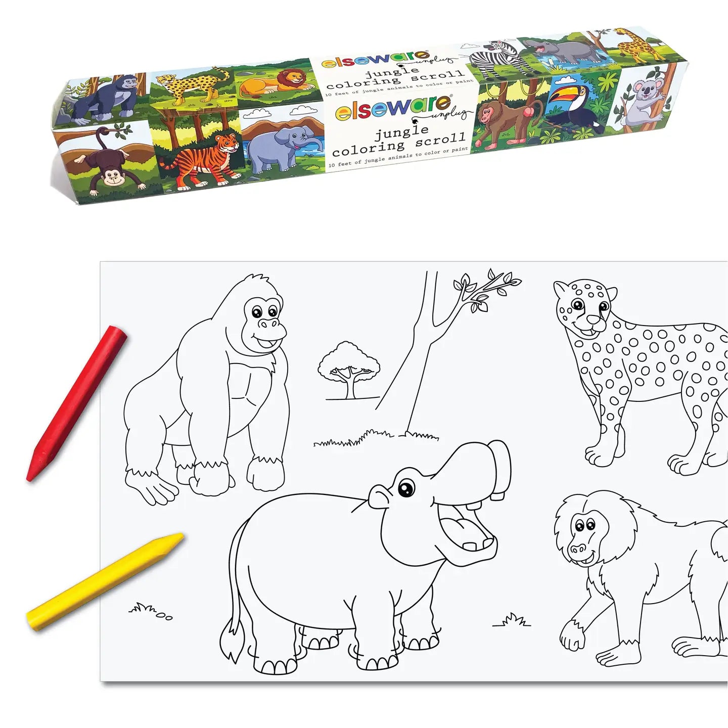 Jungle Coloring Scroll - 10ft with Adhesive Back image 0