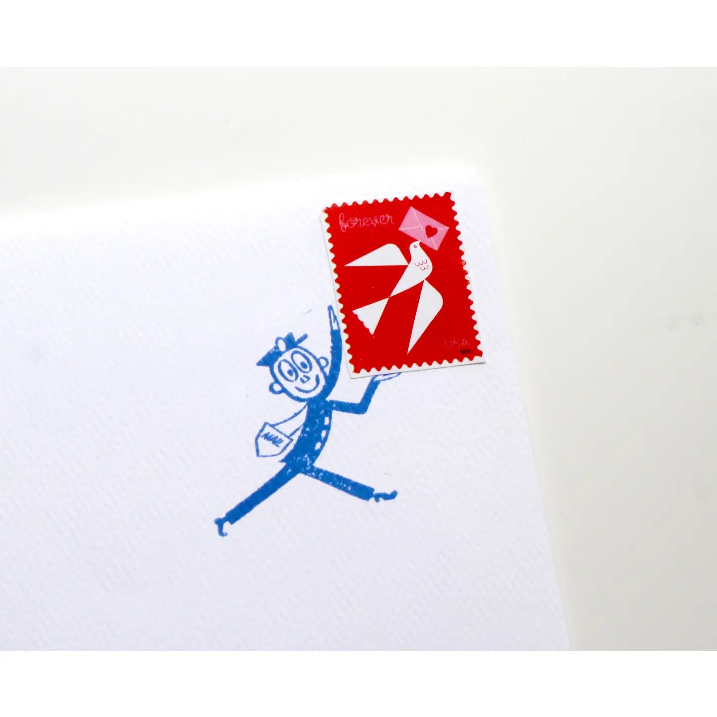 Mr Zip Carrying A Stamp- Rubber Stamp image 0