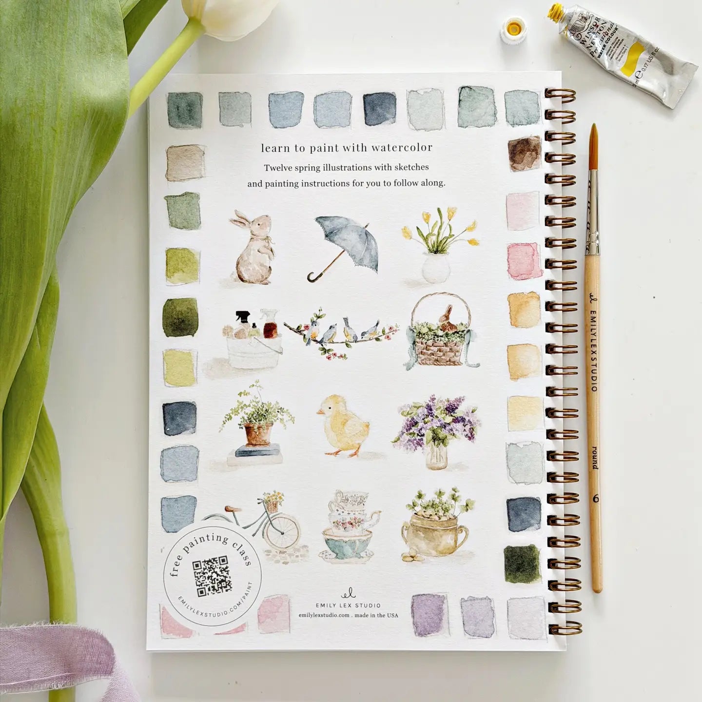 Spring Watercolor Workbook image 2
