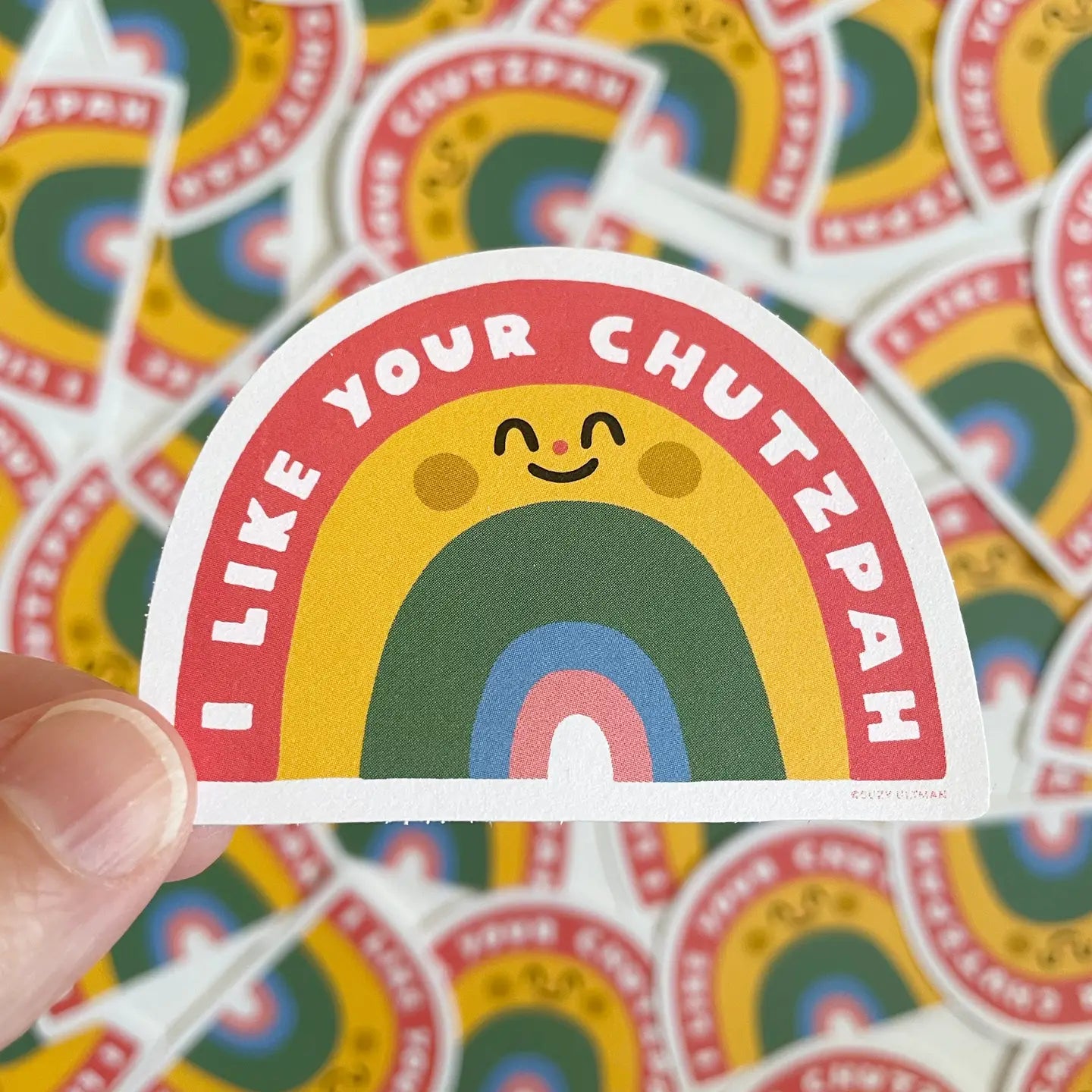 Chutzpah Rainbow Sticker image 1