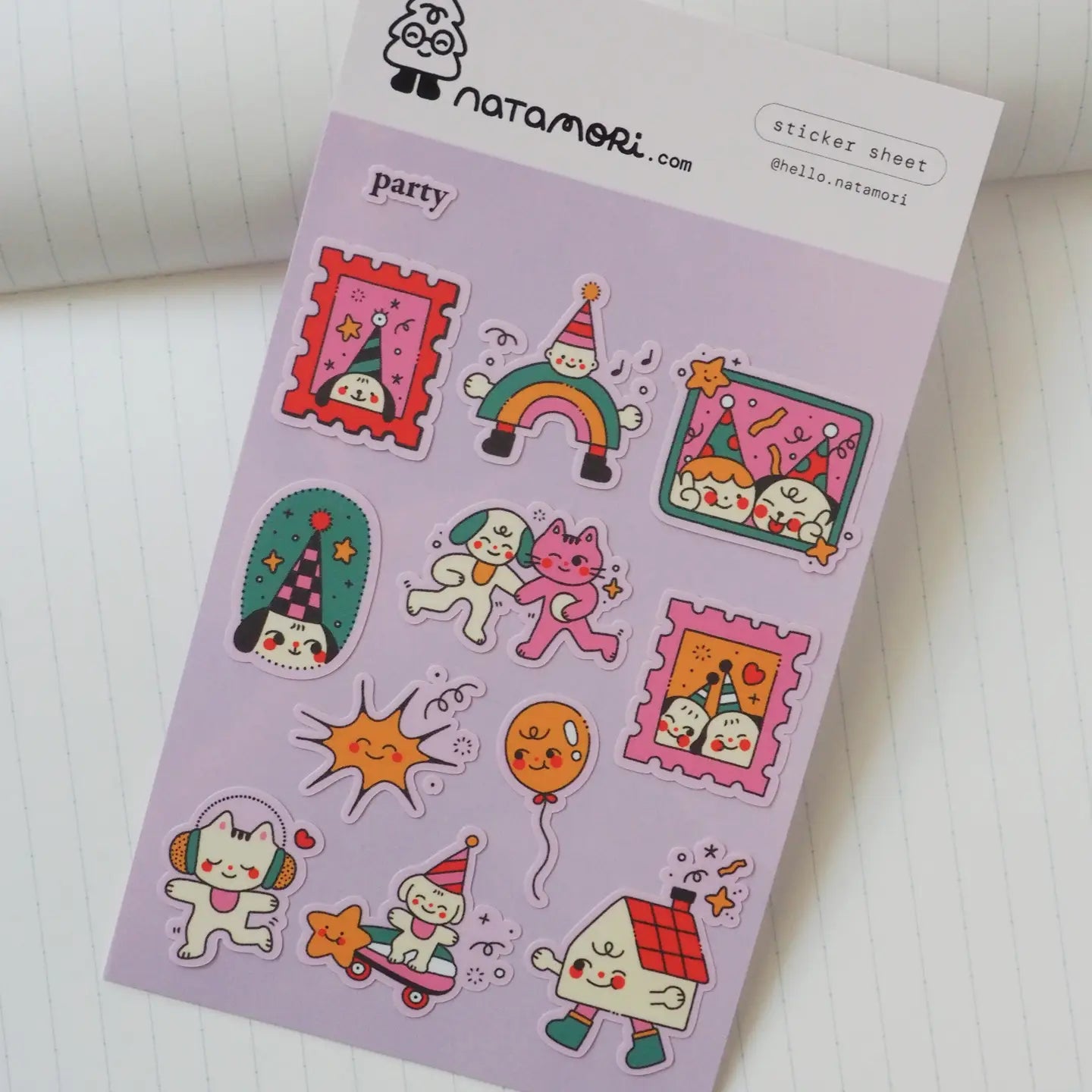 Party • Sticker Sheet - Natamori image 0