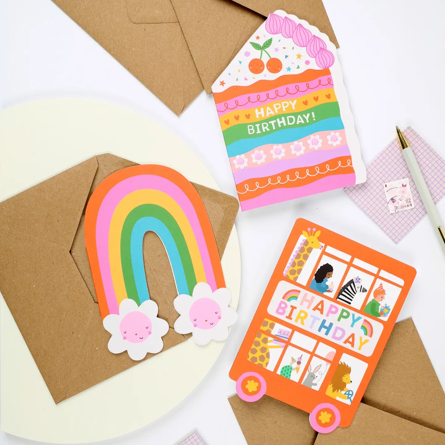 Rainbow Blossom Greeting Card image 2
