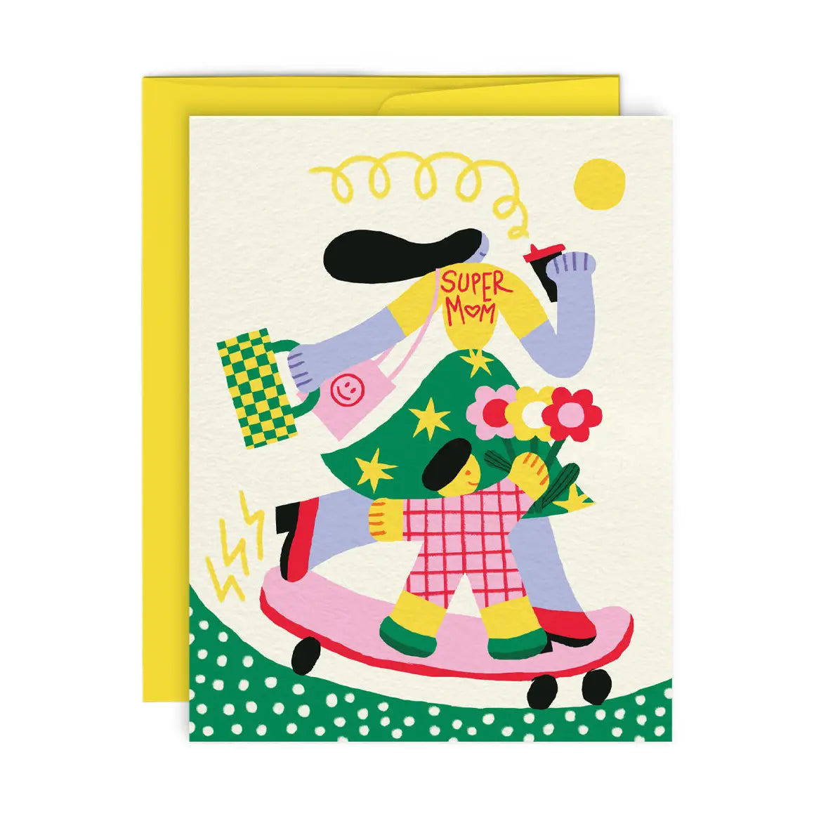 Super Mom — Greeting Card image 0