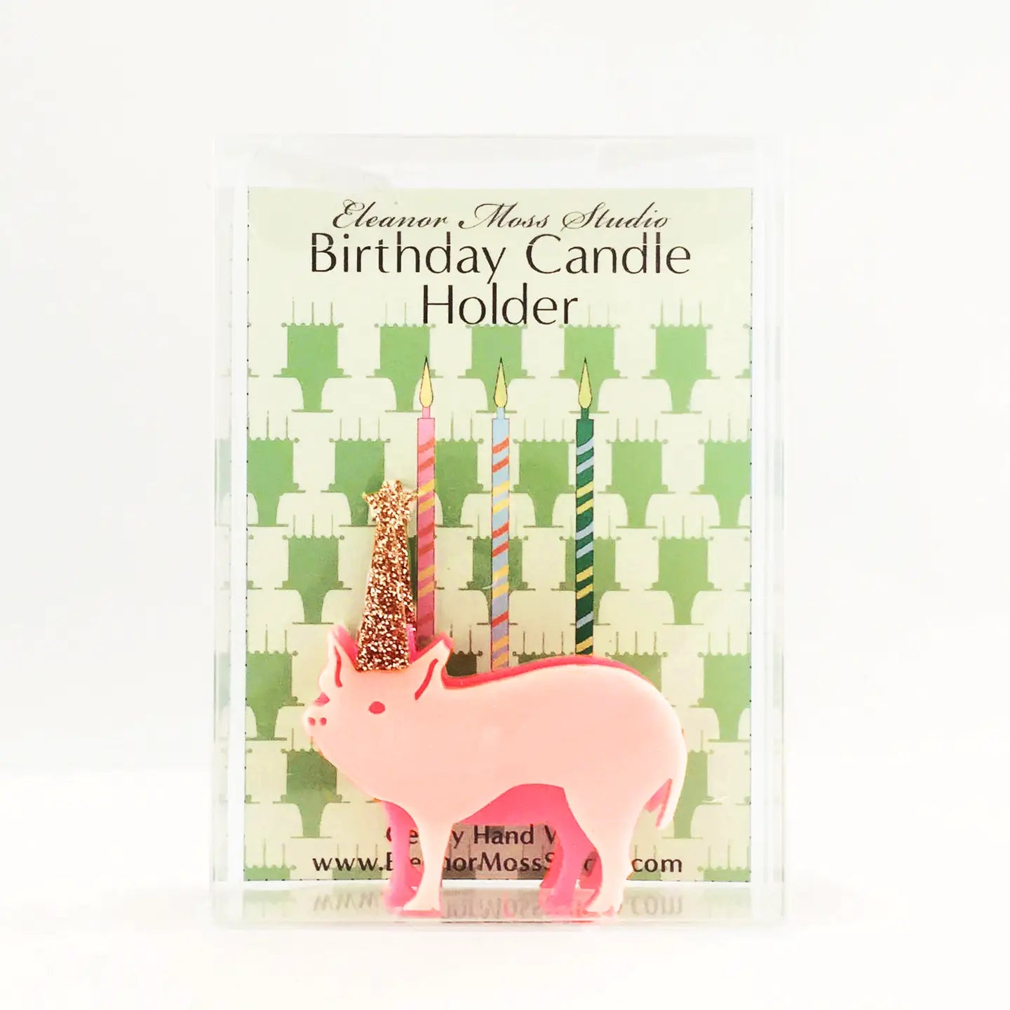 Pig Birthday Candle Holder image 1
