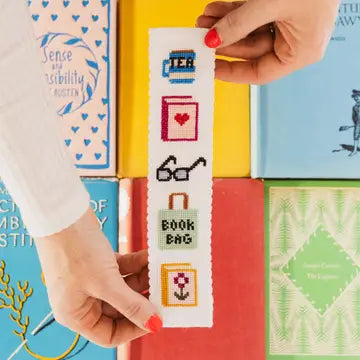 Bookish Bookmark Cross Stitch Kit