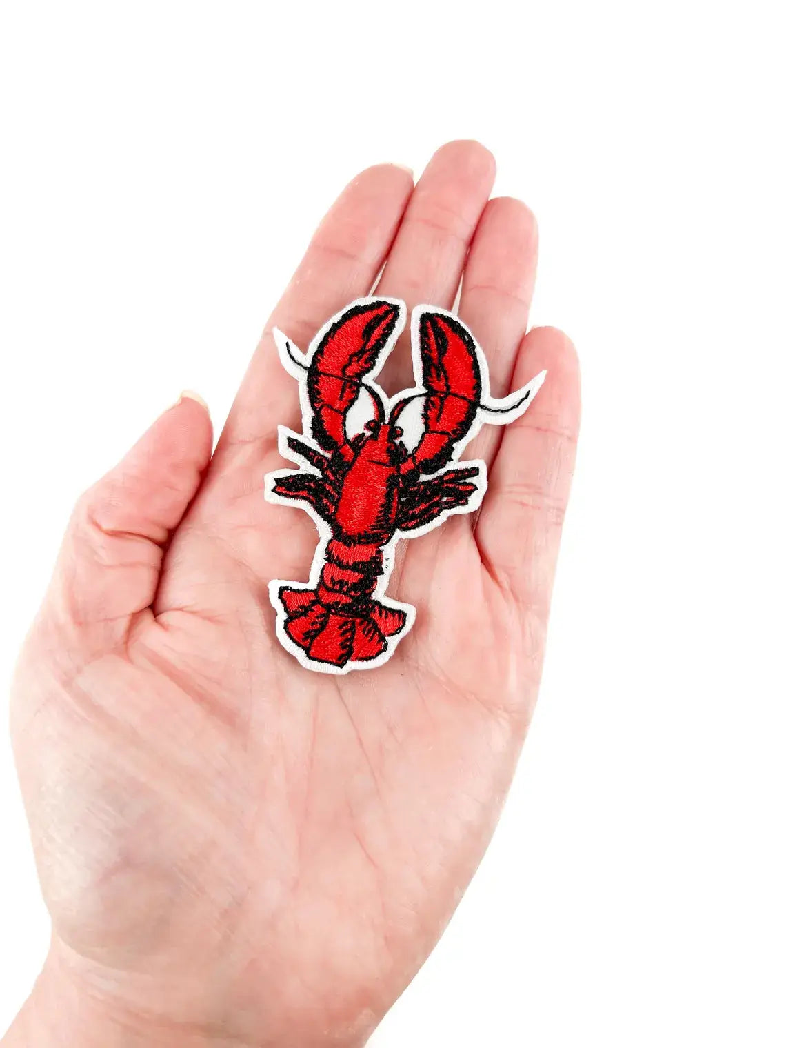 Lobster Embroidered Iron on Patch Beach Marine Life Nature