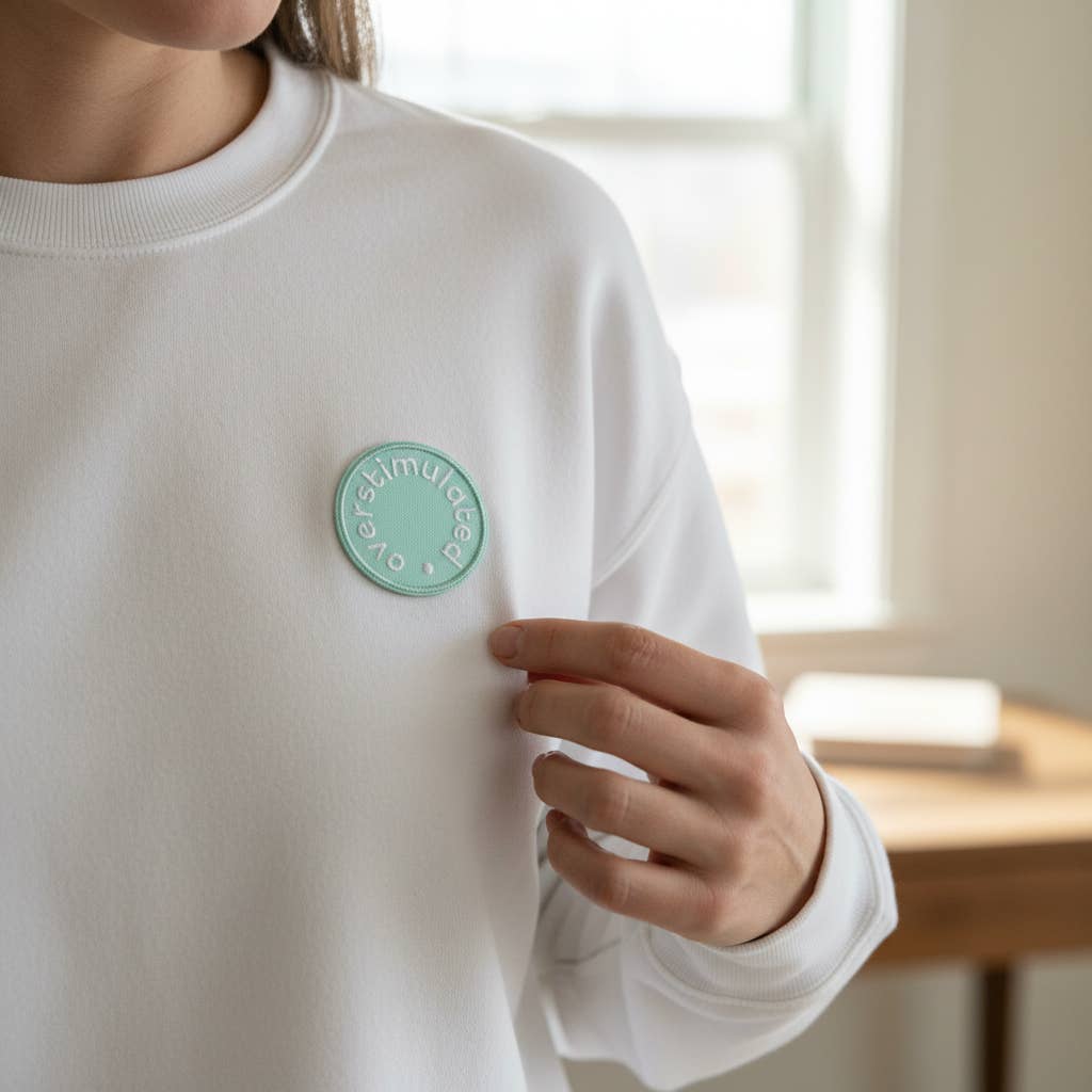 Mix & Match Iron-On Patch–Overstimulated