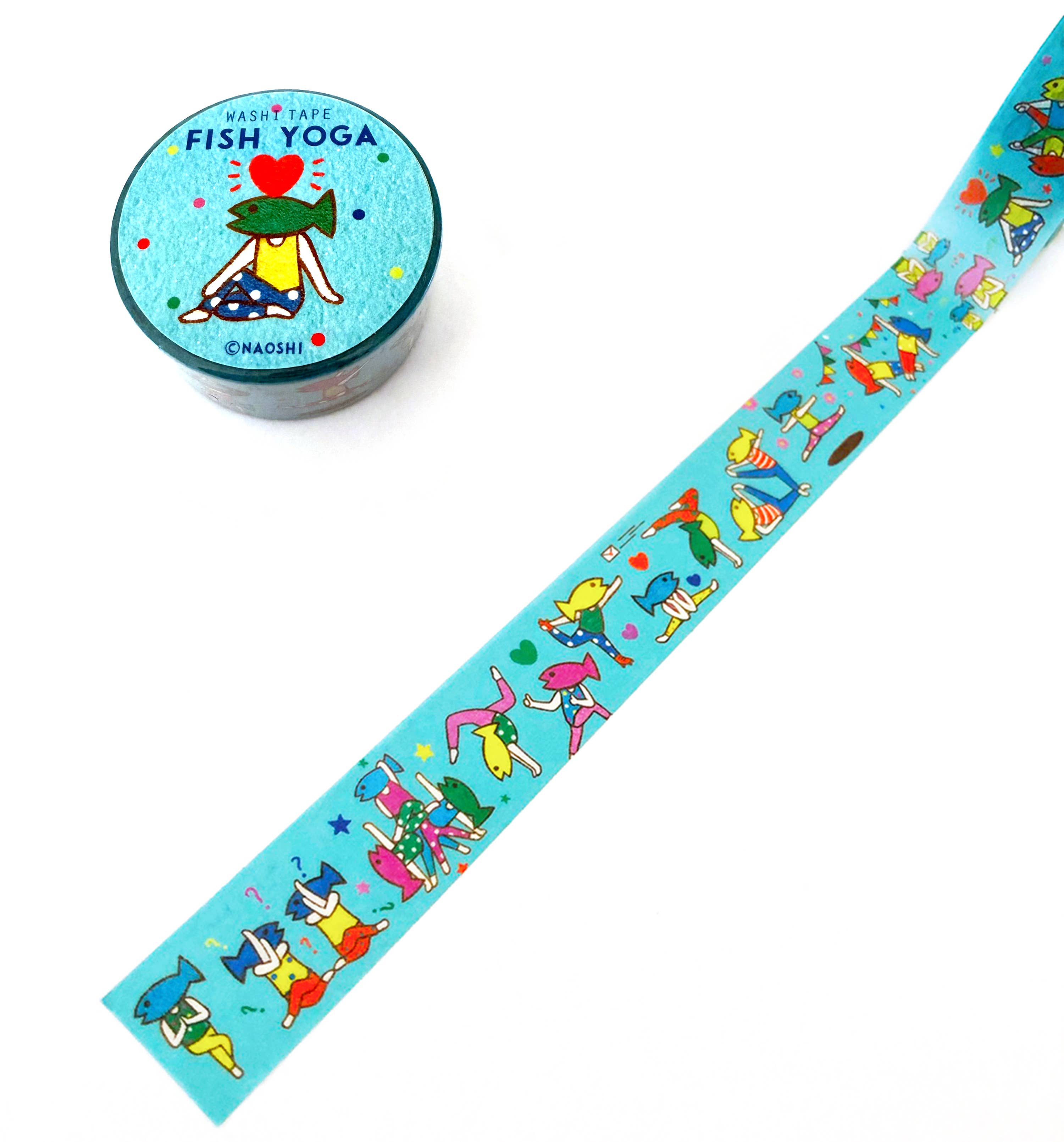 【Washi Tape】Fish Yoga