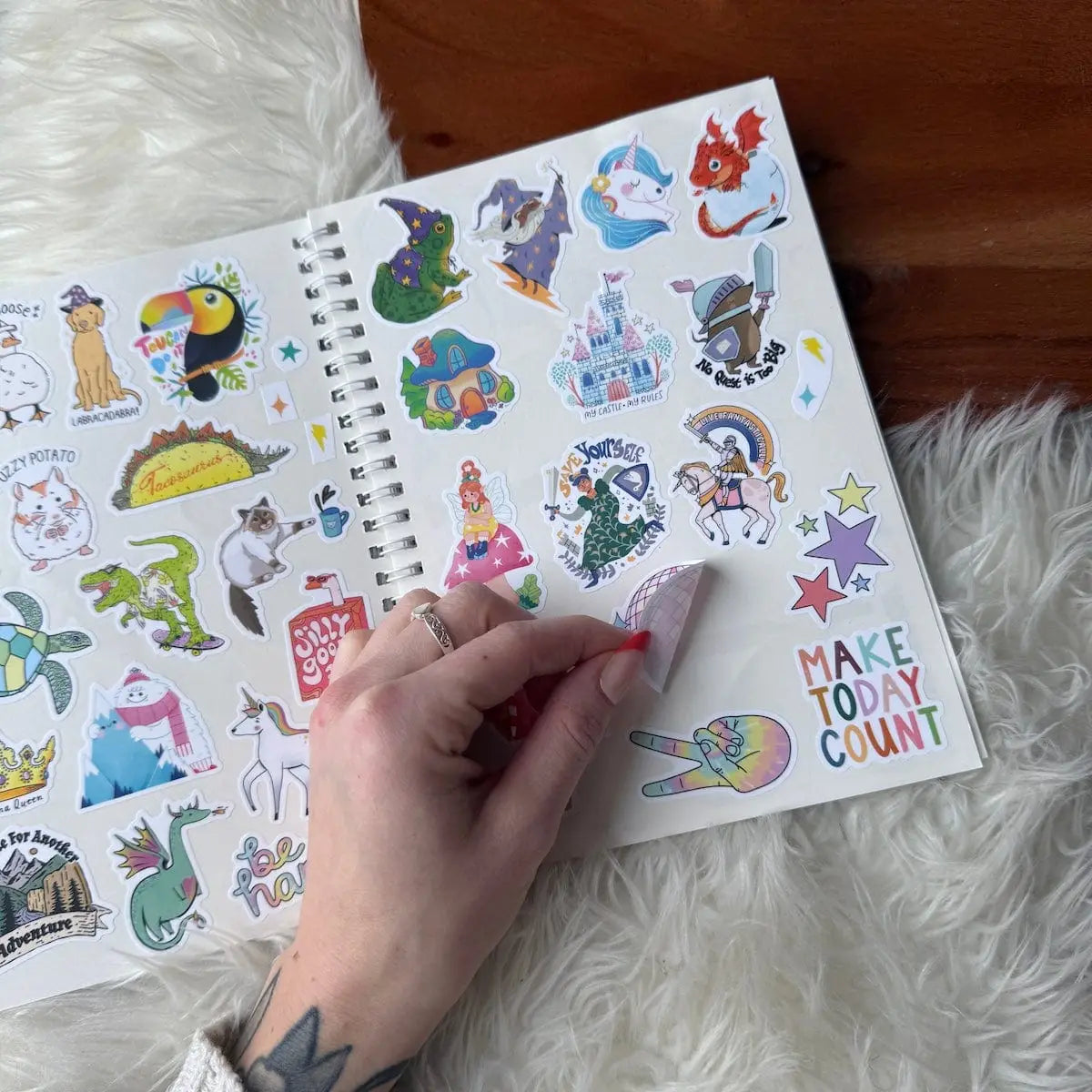 The Unused Sticker Book - Blue image 2