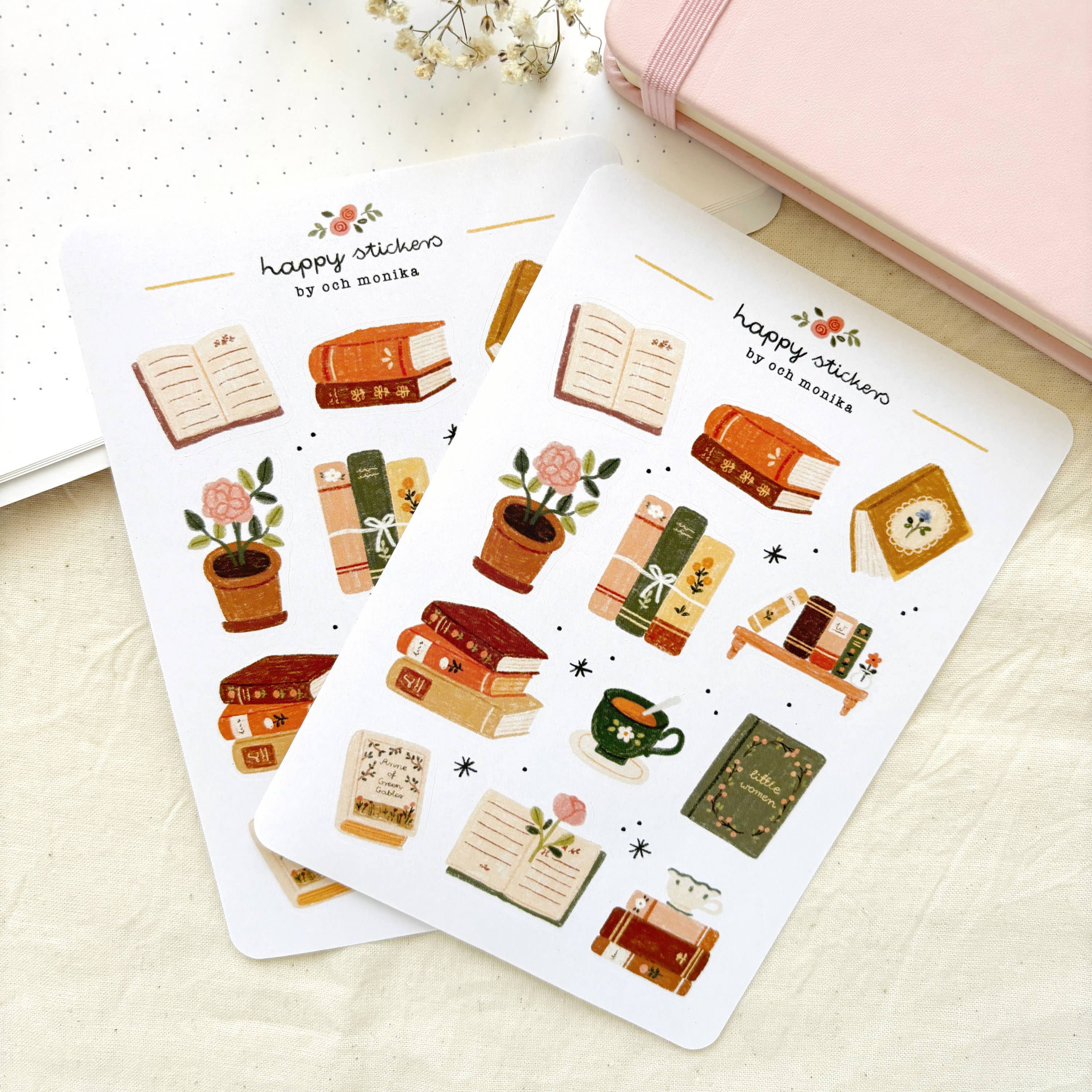 Bookish - Planner & Journal Stickers | A6 Matte Paper
