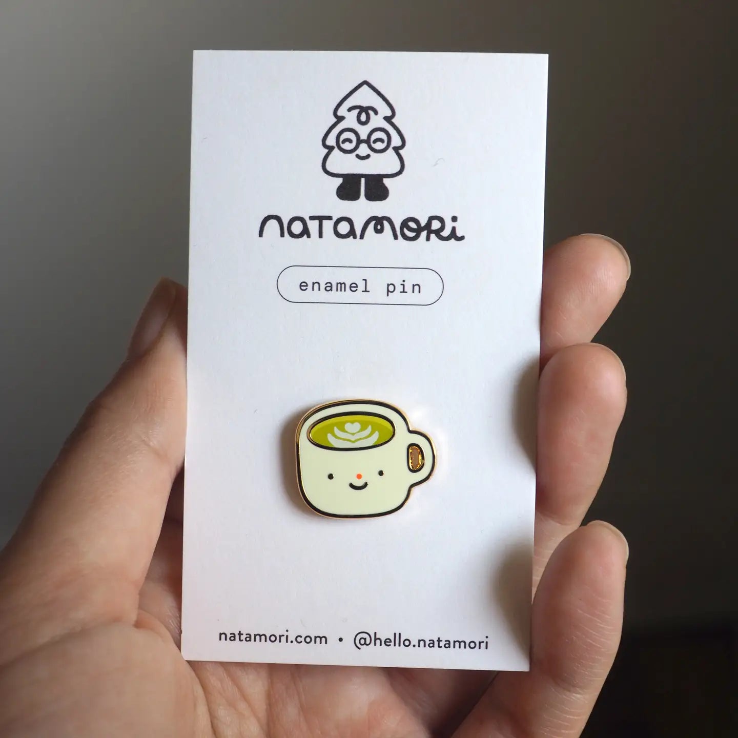 Matcha Latte • Enamel Pin - Natamori image 2