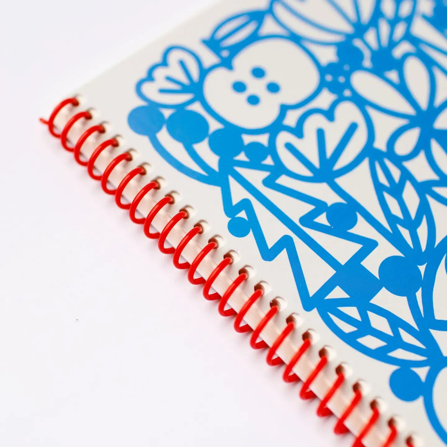 Blank Journal with Red Spiral - Manzanita Blue image 2