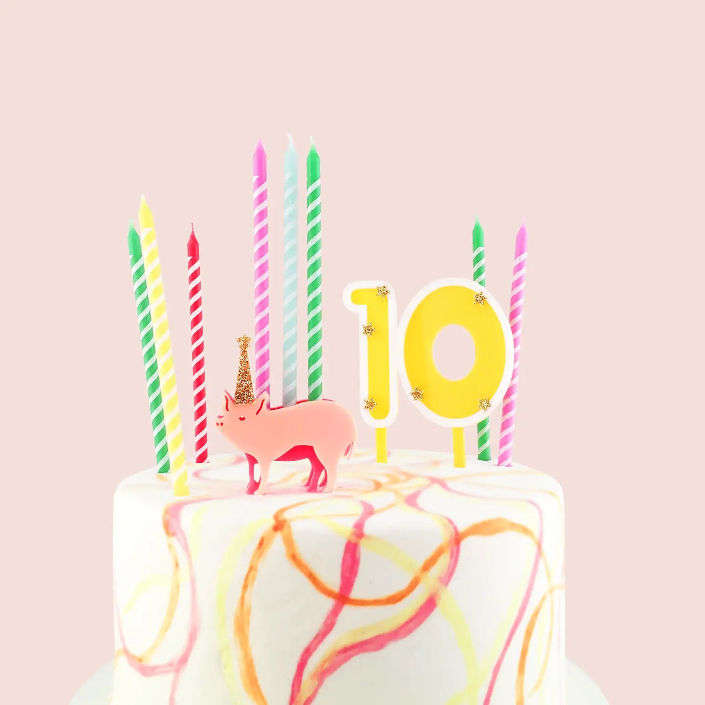 Pig Birthday Candle Holder image 2