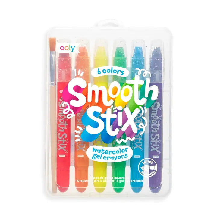 Smooth Stix Watercolor Gel Crayons - Set of 6 Colors image 0