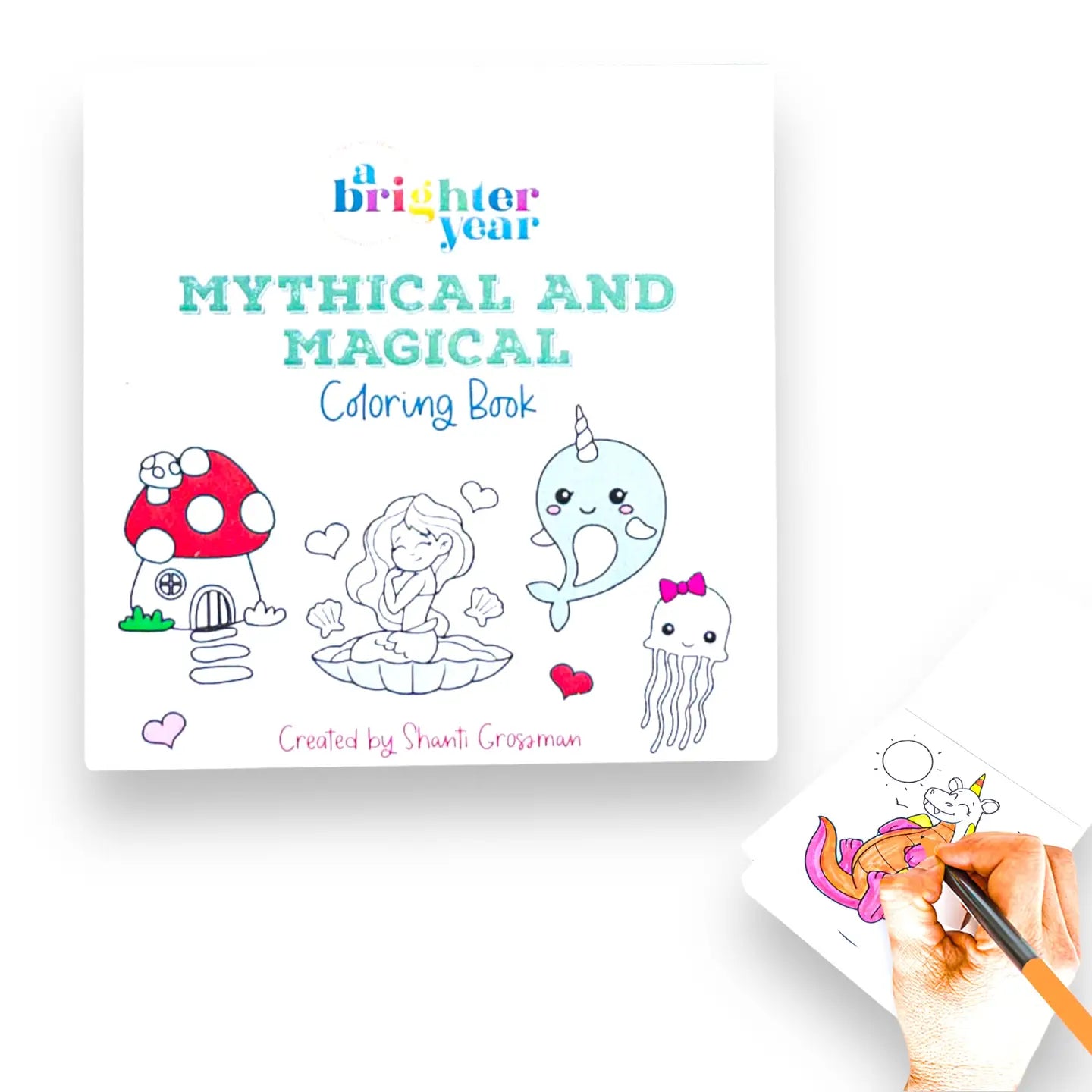 Mythical and Magical Mini Coloring Book For Kids & Baby image 0
