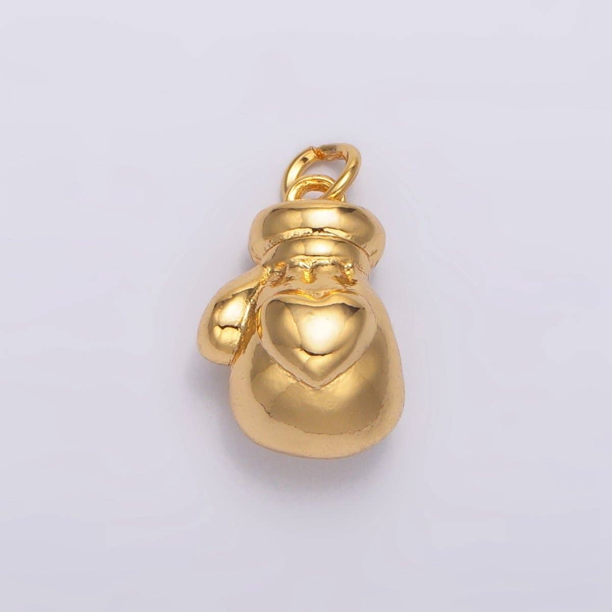 24K Gold Filled Boxing Glove Minimalist Multidimensional Charm |