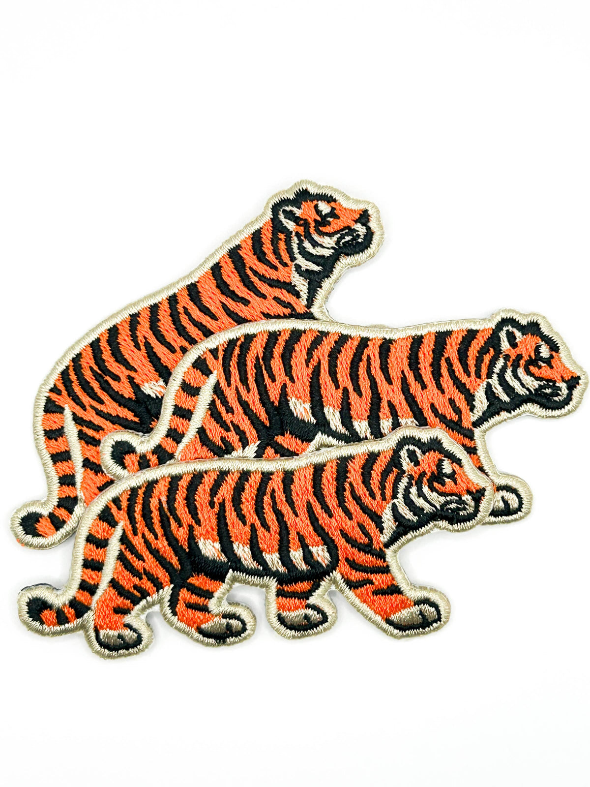 Tiger Embroidered Iron-On Patch