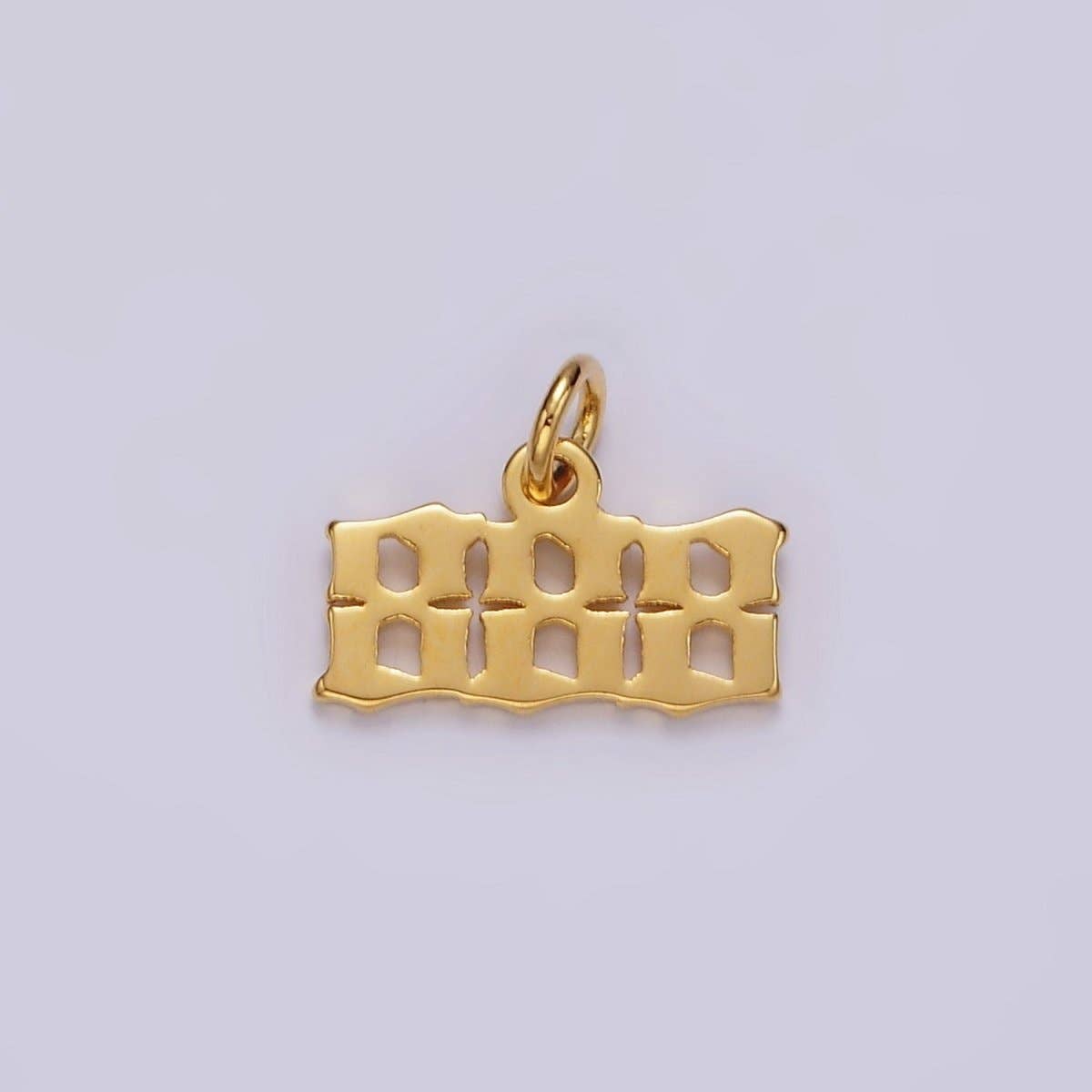 24K Gold Filled Angel Number Numerology Minimalist Mini Charm |