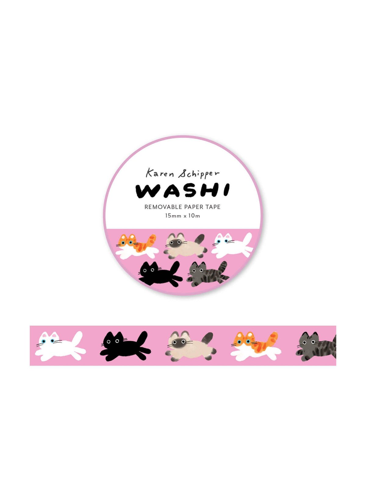Cats Washi Tape – Cat Craft Tape | Cute Planner Tape