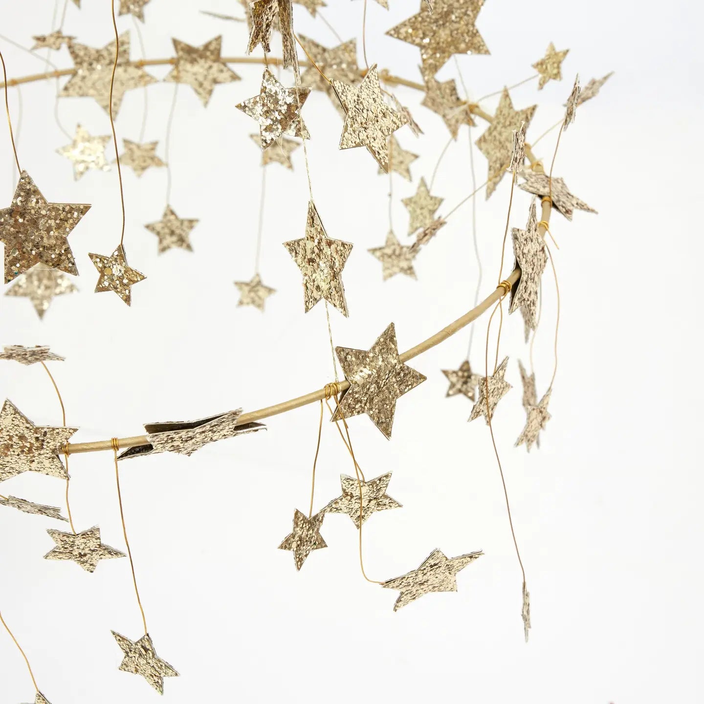 Gold Sparkle Star Chandelier image 2