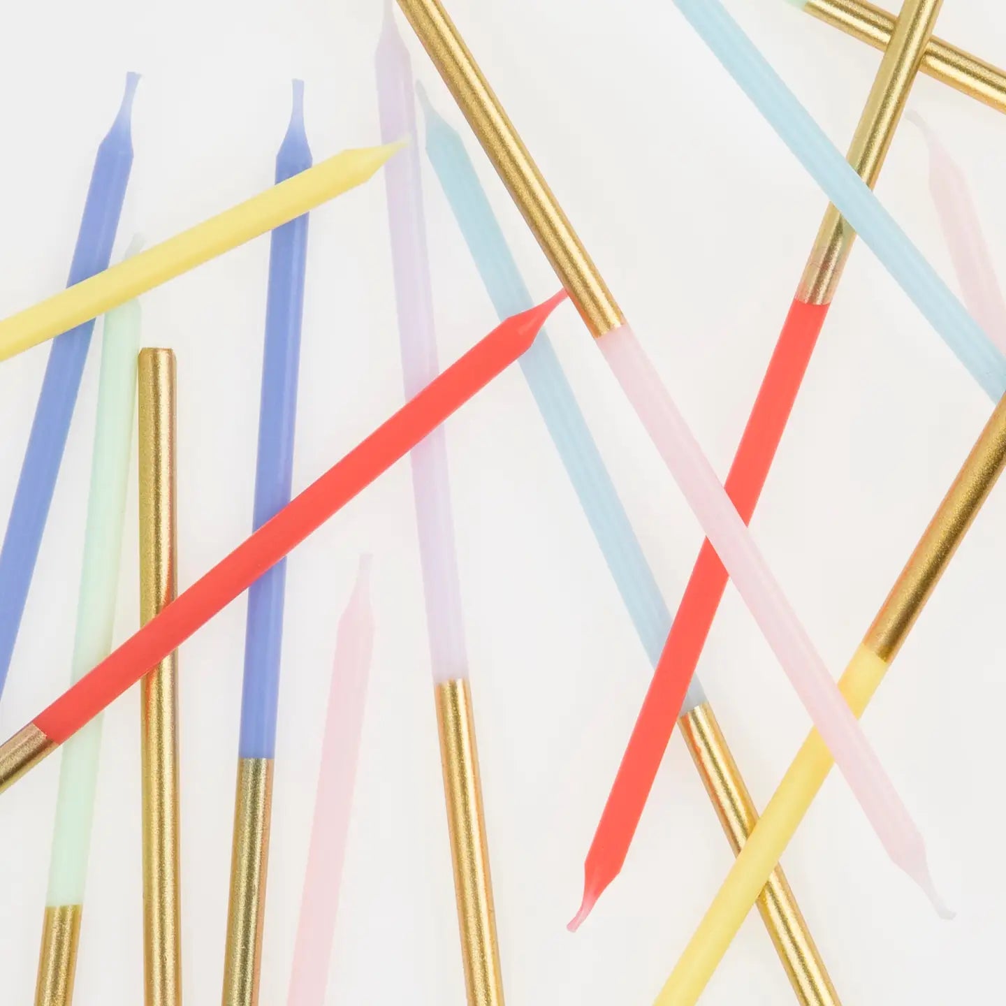 Gold Dipped Rainbow Mix Candles image 3