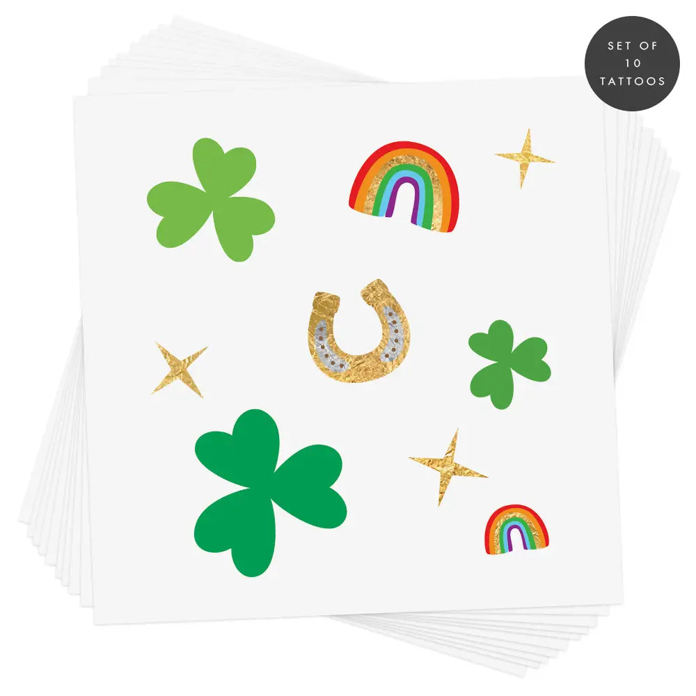 Shamrock Confetti Temporary Tattoo image 3