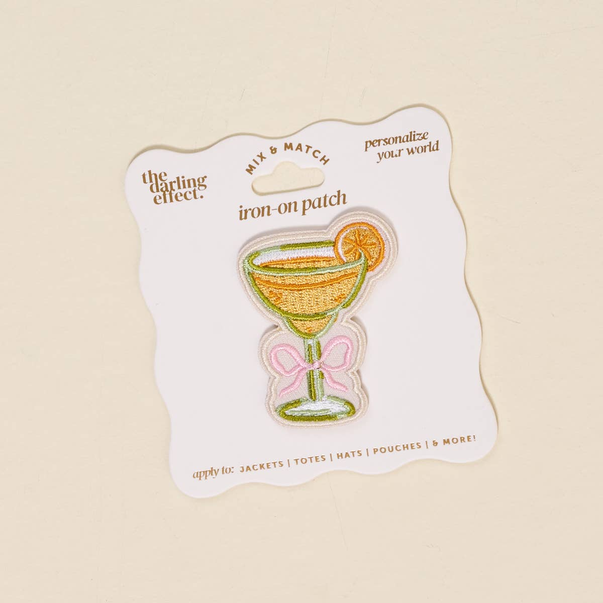Mix & Match Iron-On Patch–Bow–Tied Margarita