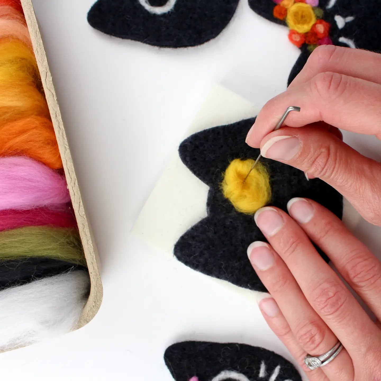 Black Cats Felting Craft Kit image 2