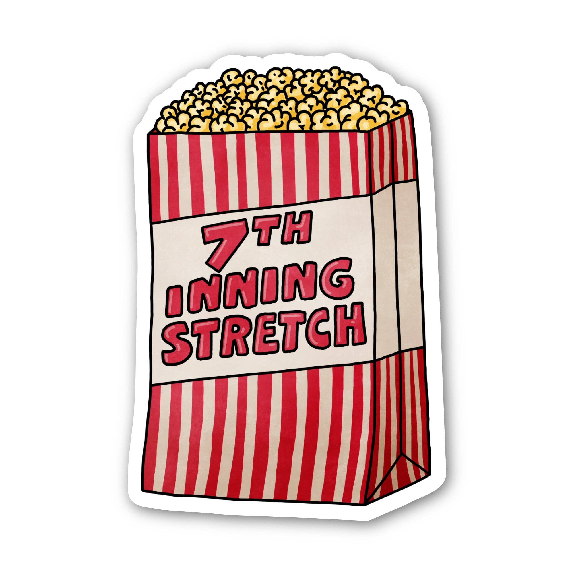 "7th Inning Stretch" Baseball Sticker