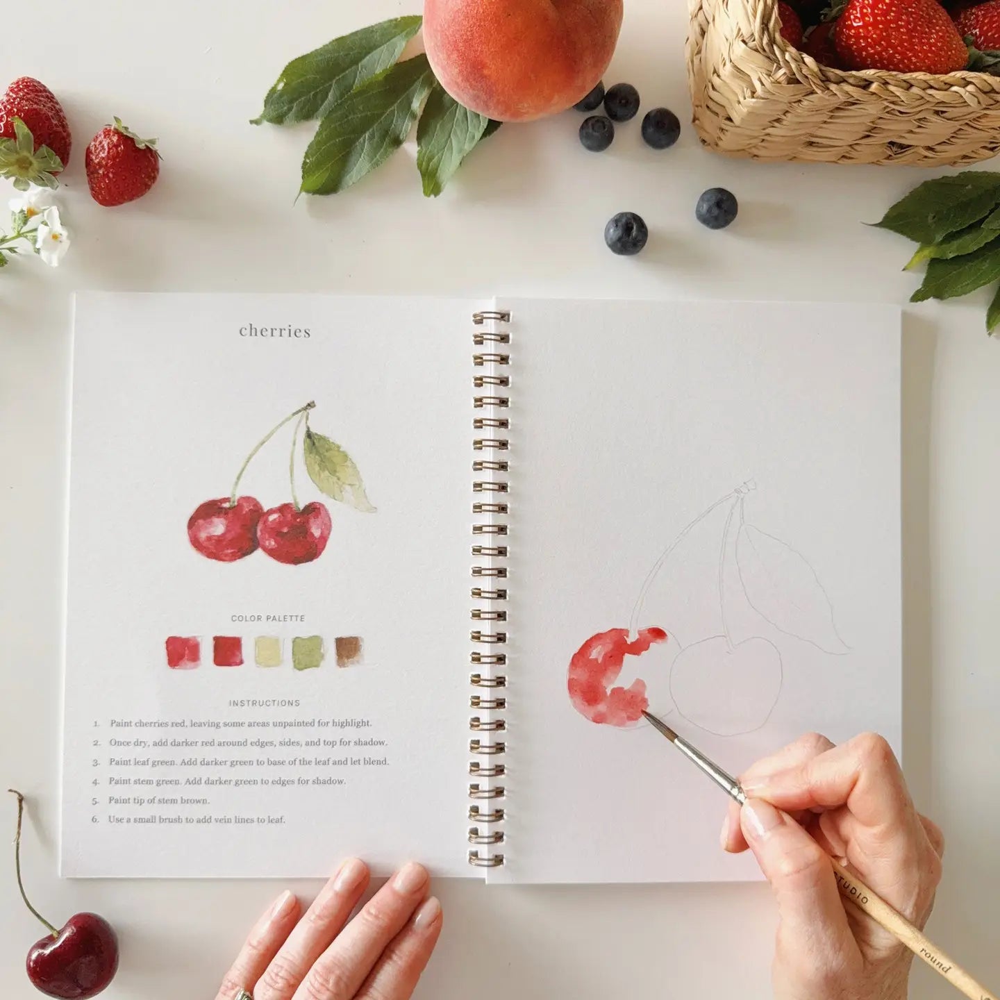 Fruit Watercolor Workbook image 1