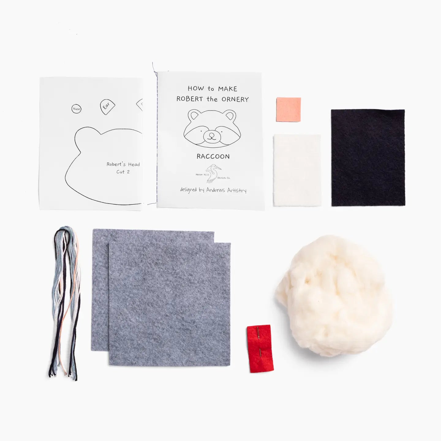Robert the Ornery Raccoon - Diy Craft Kit image 2