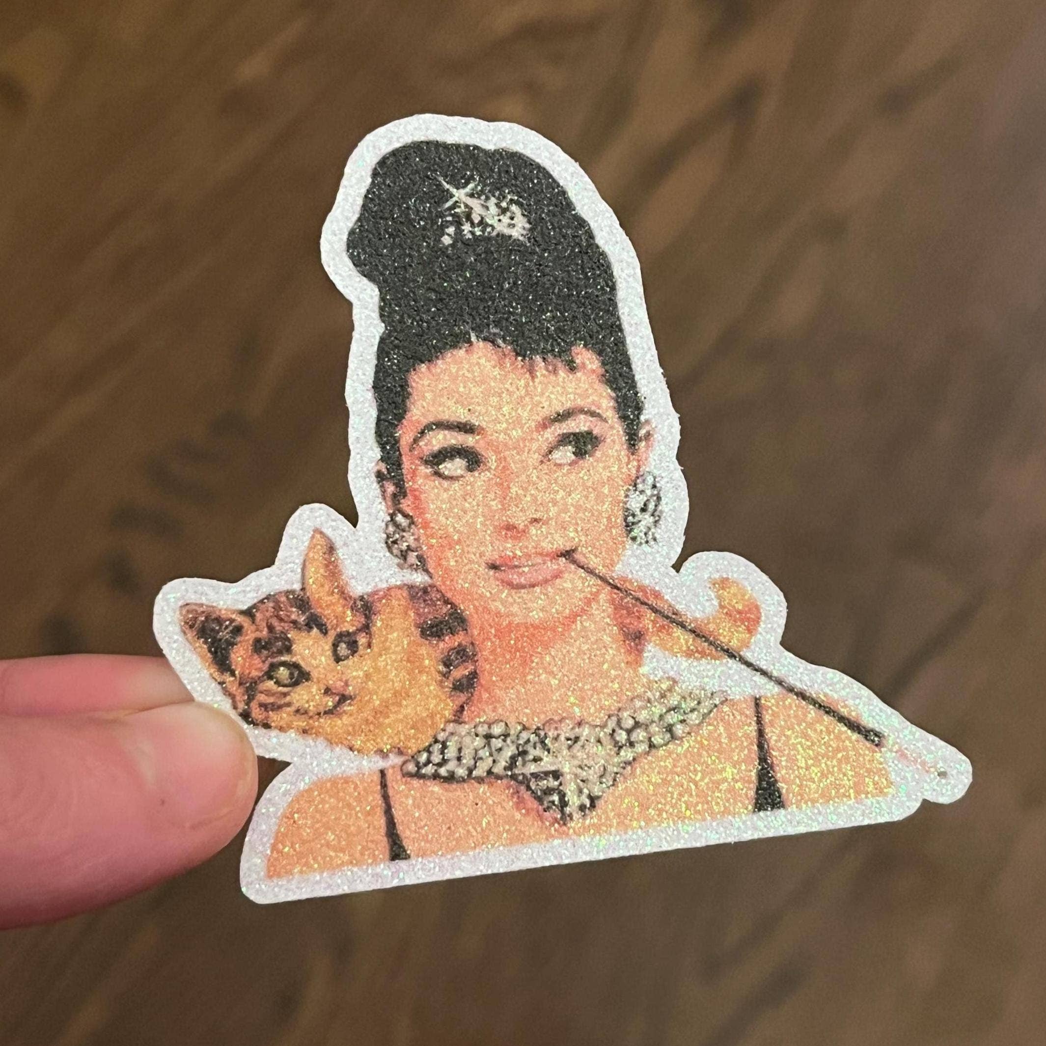 Audrey Hepburn Breakfast At Tiffany's Kiss-Cut Sticker