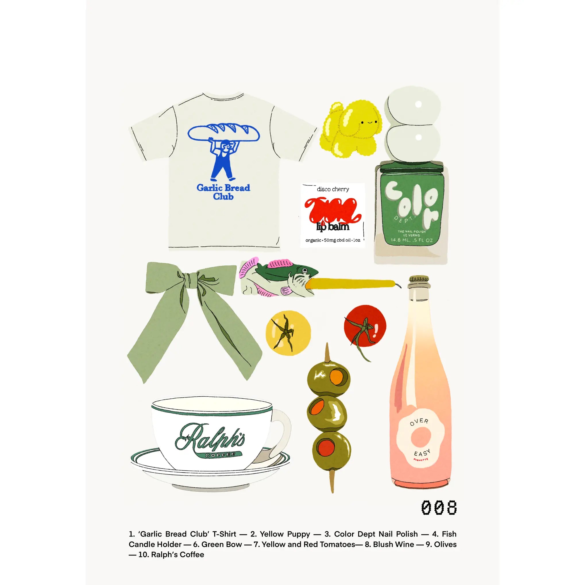 Trinket Sticker Sheet – Foodie Favorites Edition- Journaling 007 image 0
