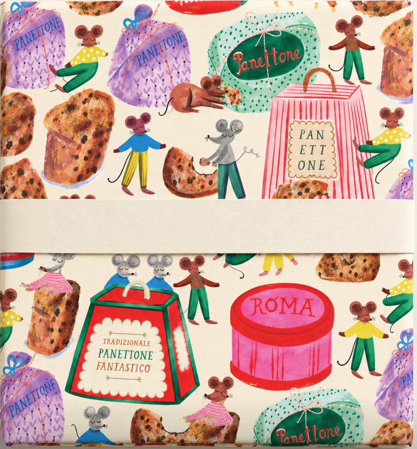 Mice Nibbling Holiday Gift Wrap