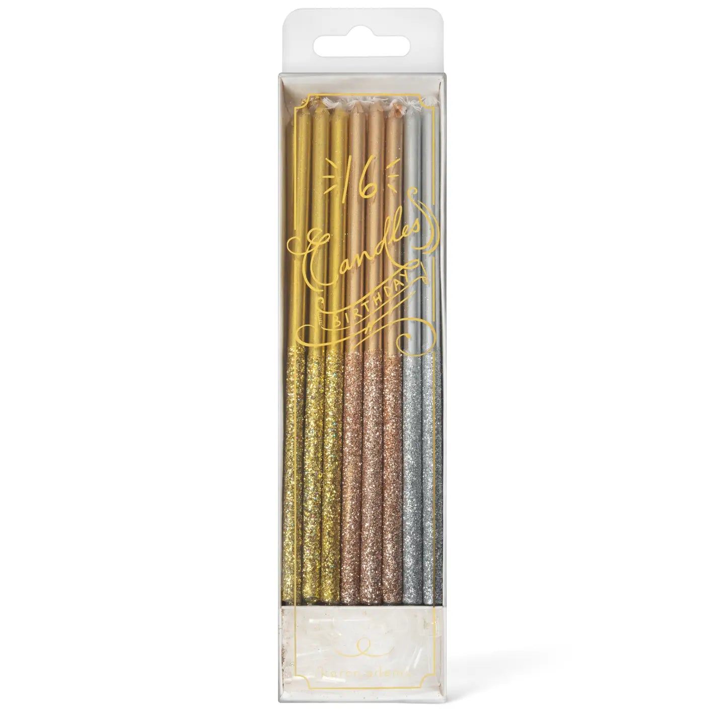 Birthday Candles: Metallic with Glitter image 1