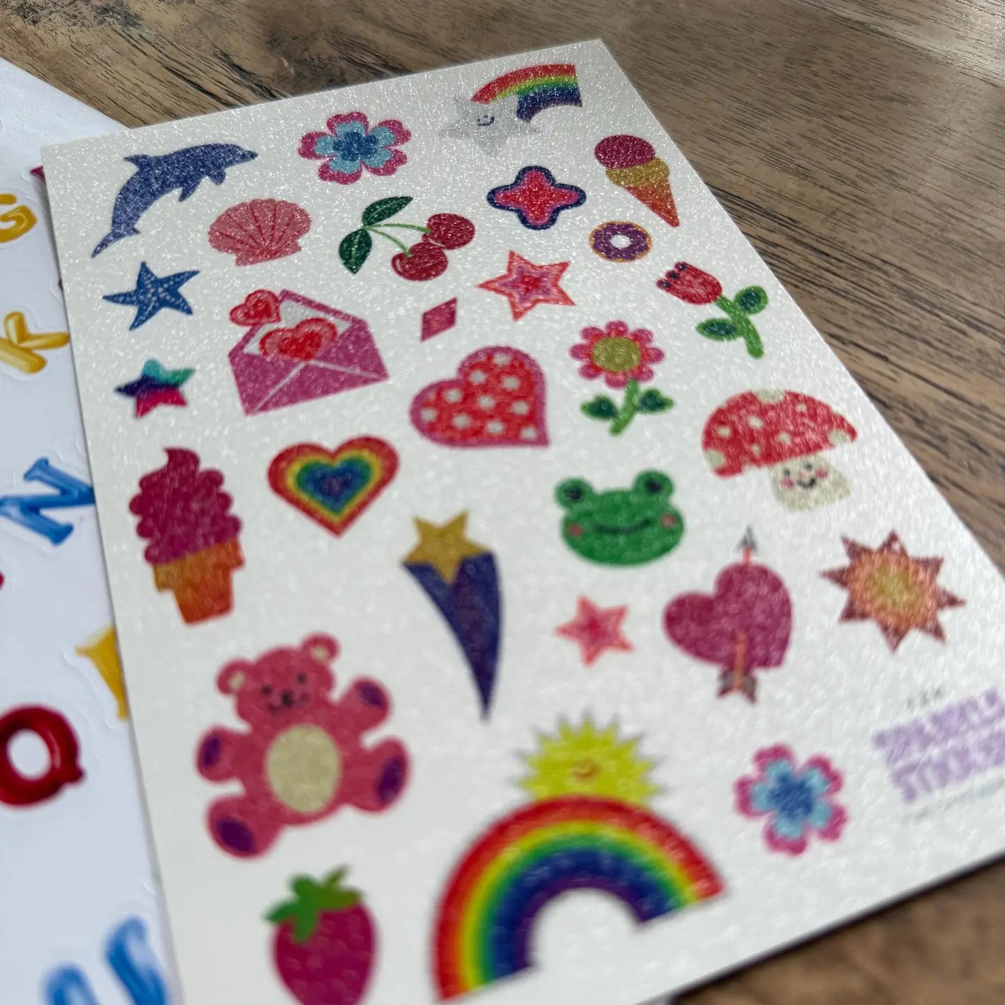 Glitter Y2K Retro Stickers For Scrapbooking & Journaling image 1