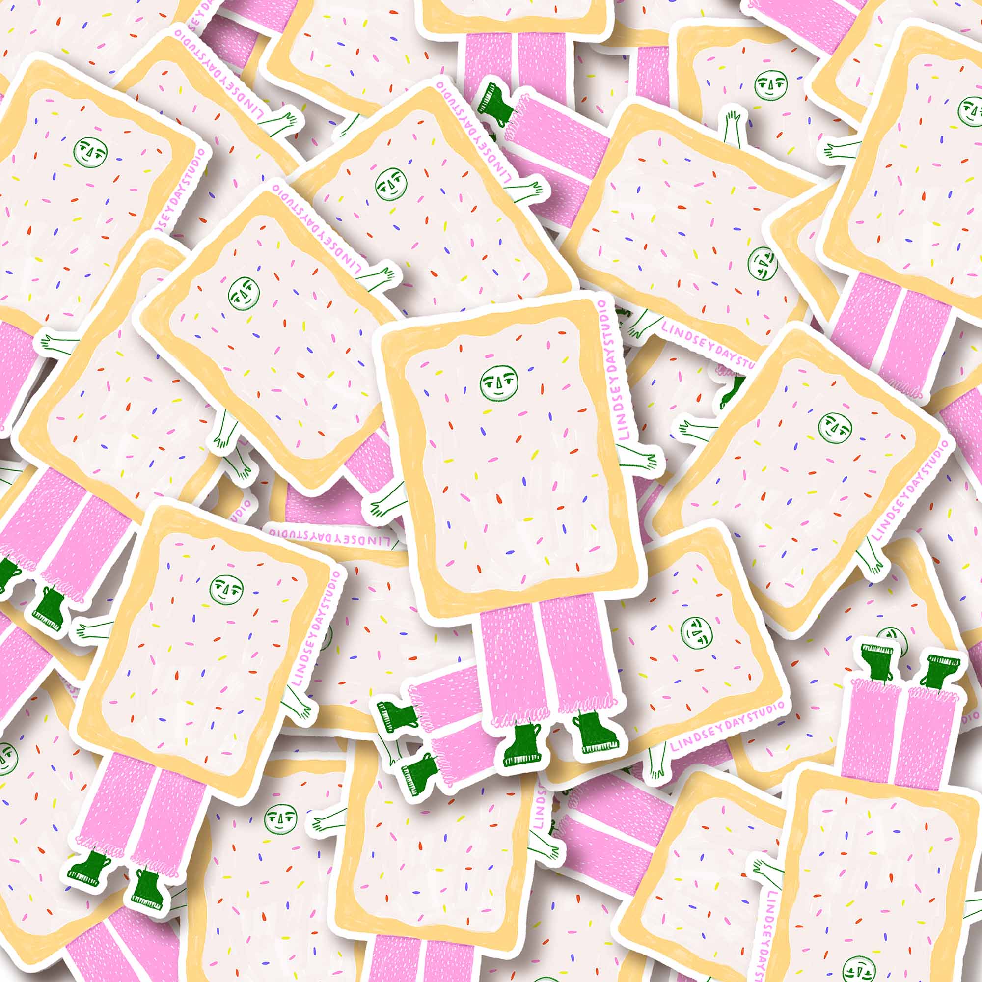 Louie the Pop Tart Sticker, Funny Sticker, Food Sticker