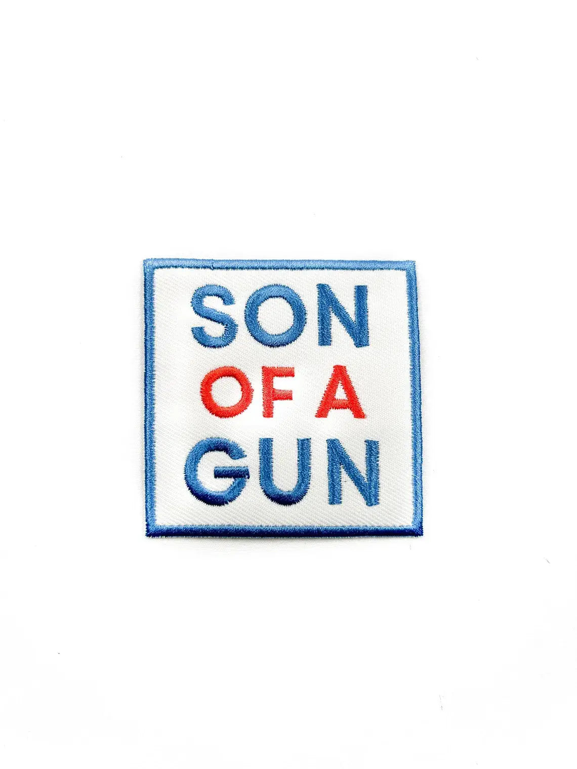 Son Of A Gun Embroidered Iron-On Patch Trucker Outlaw Rodeo