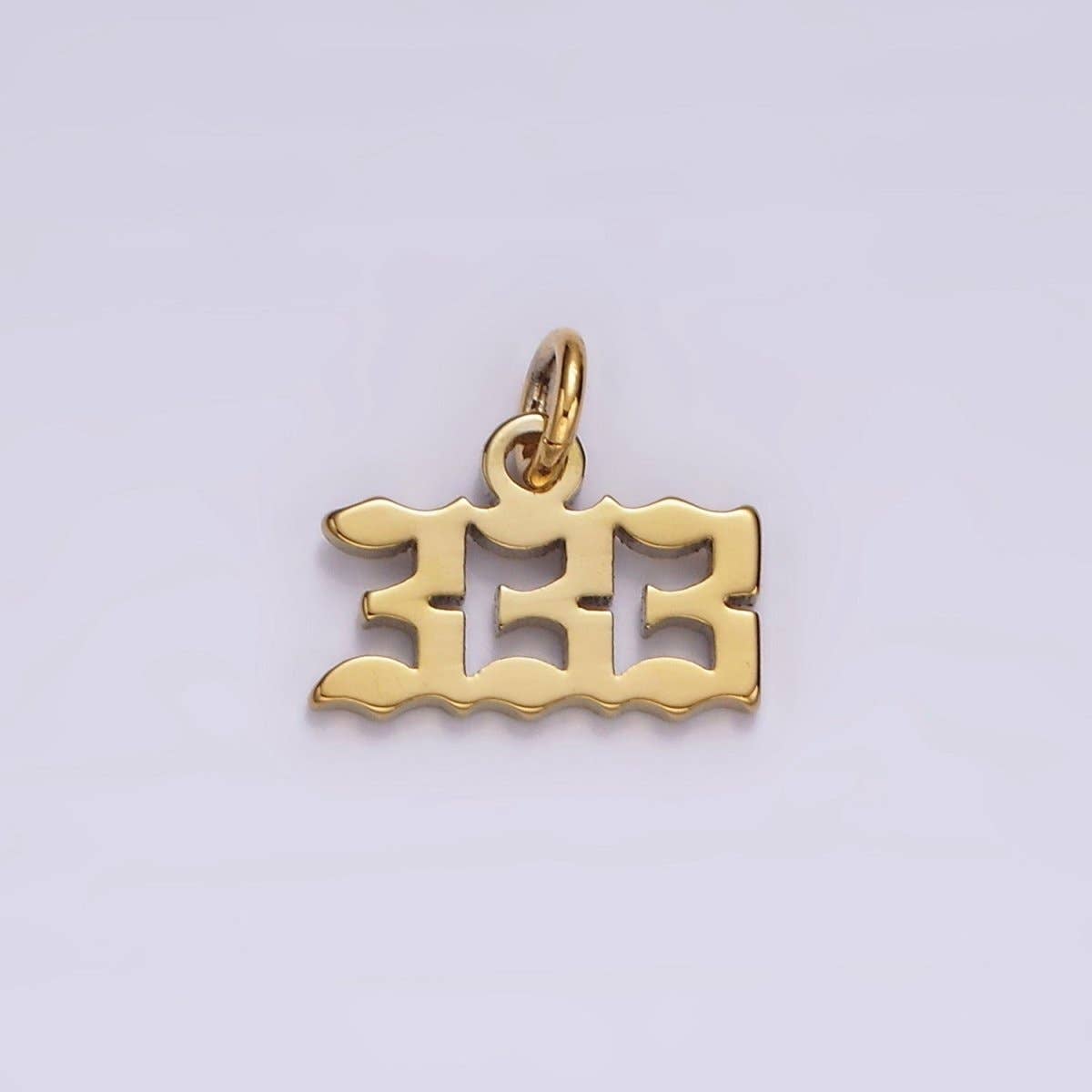 24K Gold Filled Angel Number Numerology Minimalist Mini Charm |