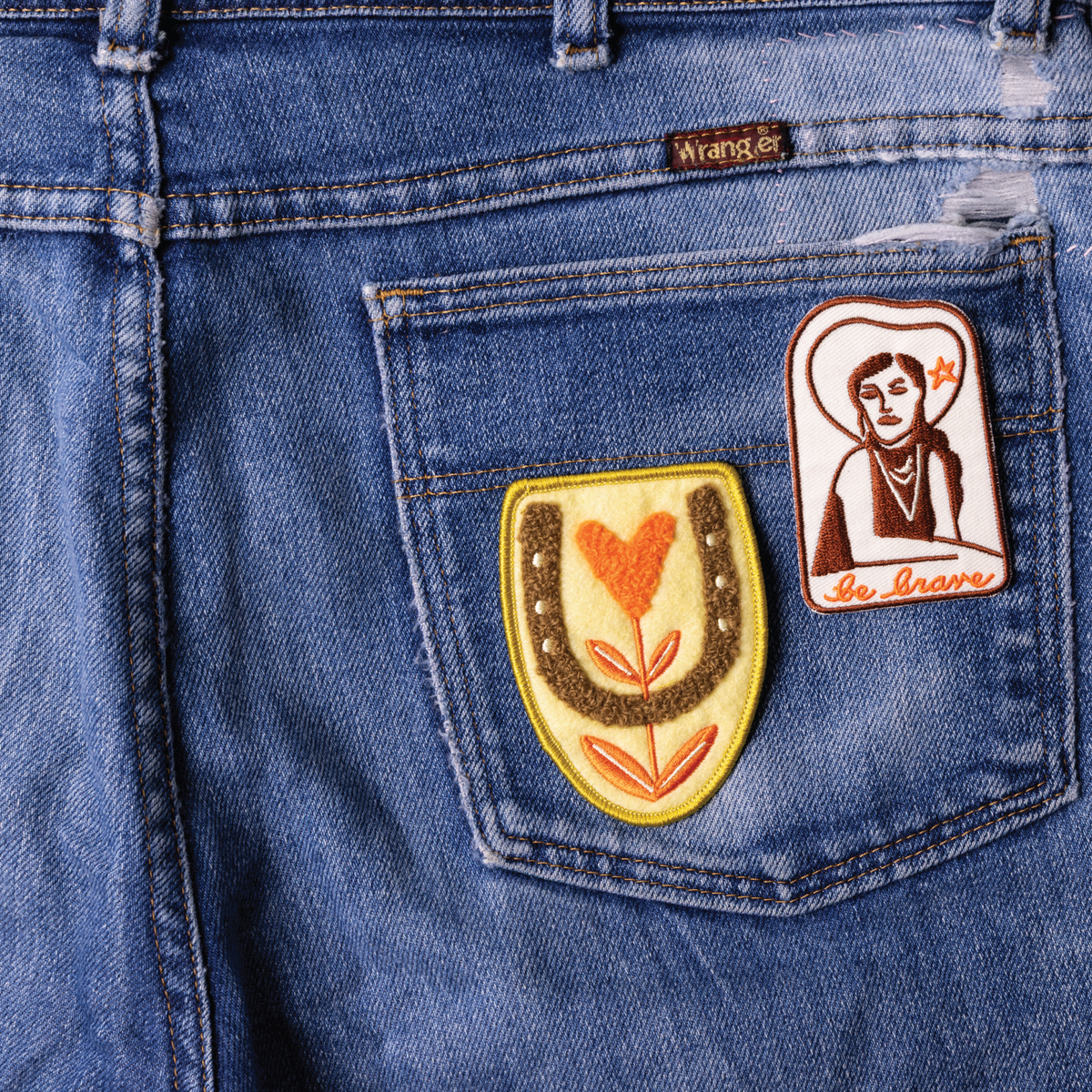 Cowgirl dreamin' Embroidered Patch Vintage Inspired Iron-On