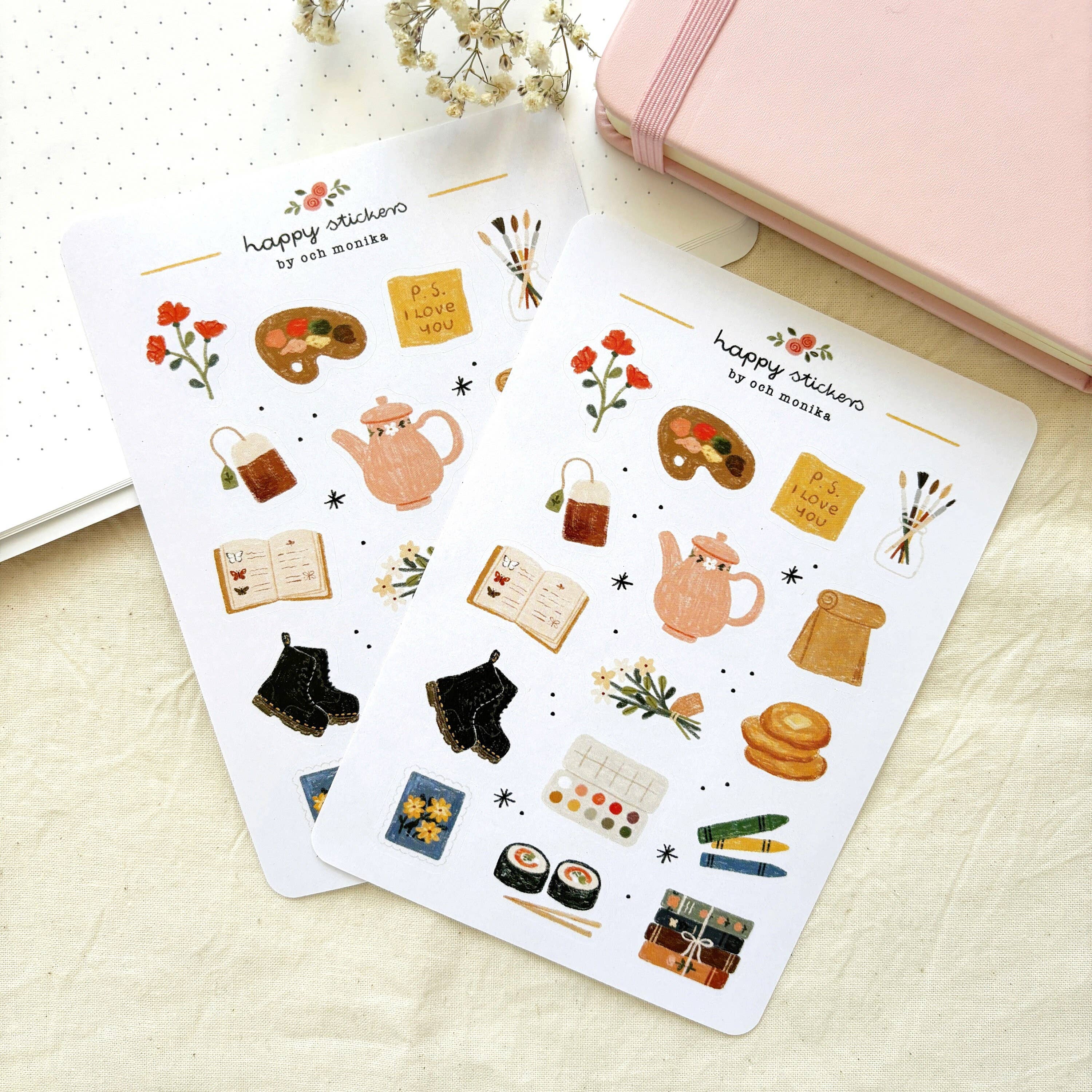 Bits And Pieces - Planner & Journal Stickers |A6 Matte Paper