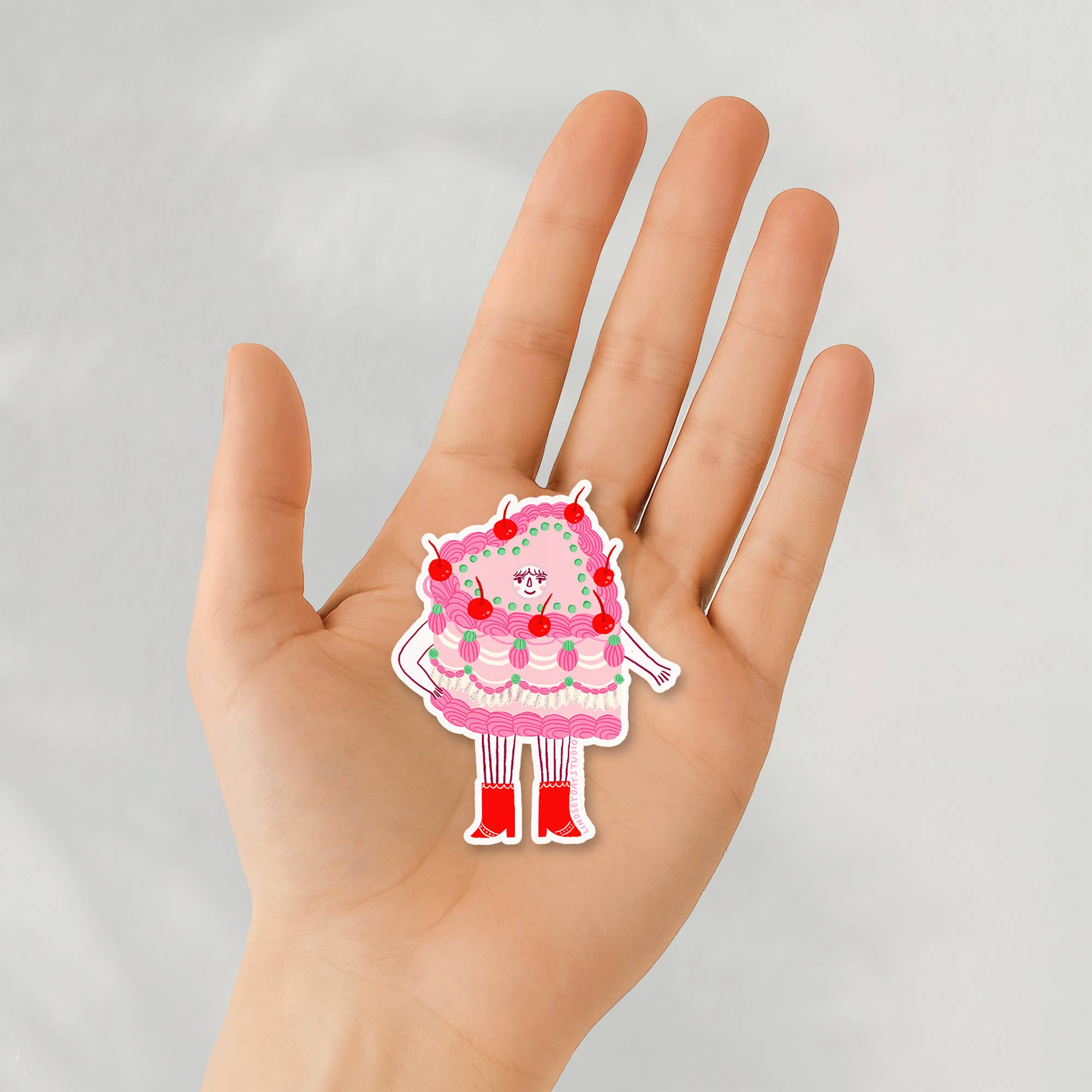 Camilla Cake Sticker, Funny Sticker, Food Sticker