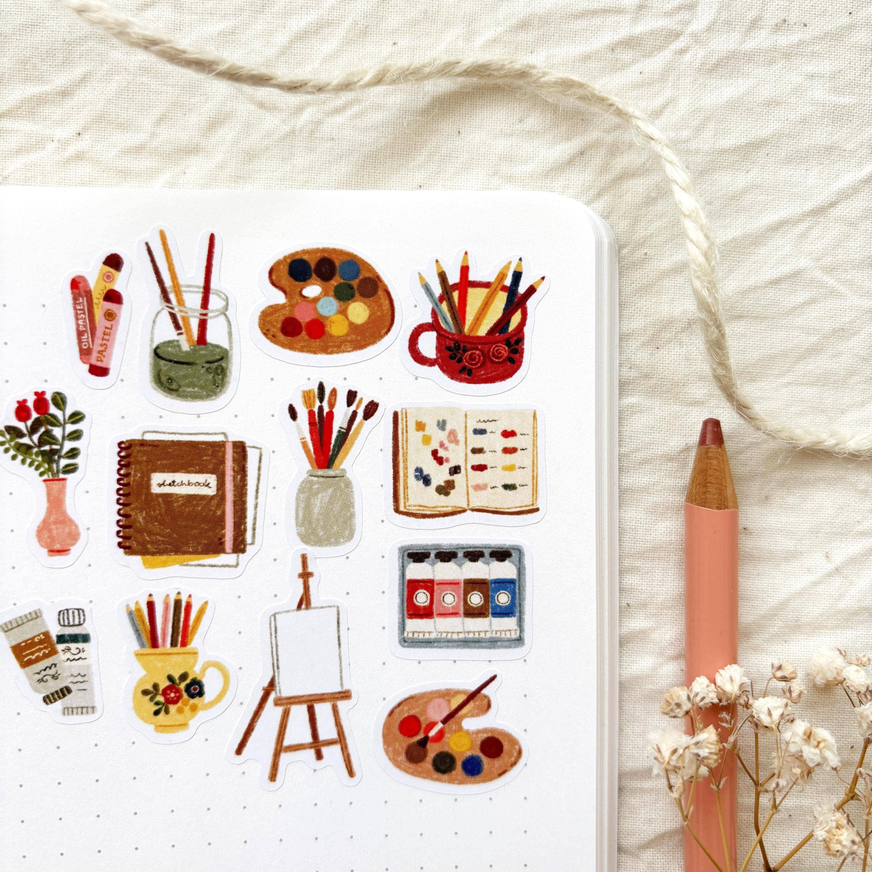 Artist's Corner - Planner & Journal Stickers |A6 Matte Paper