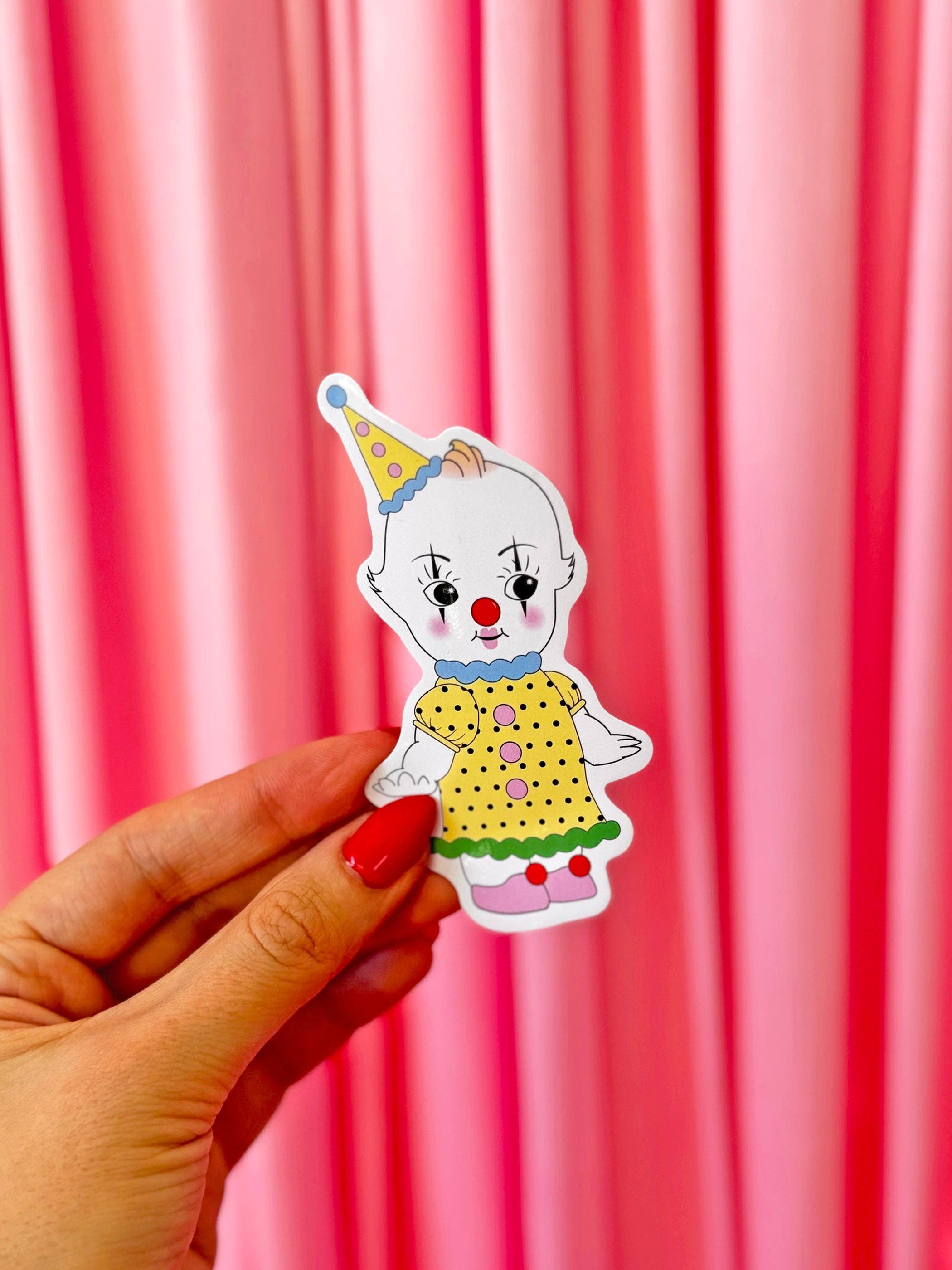 Clown Kewpie Sticker