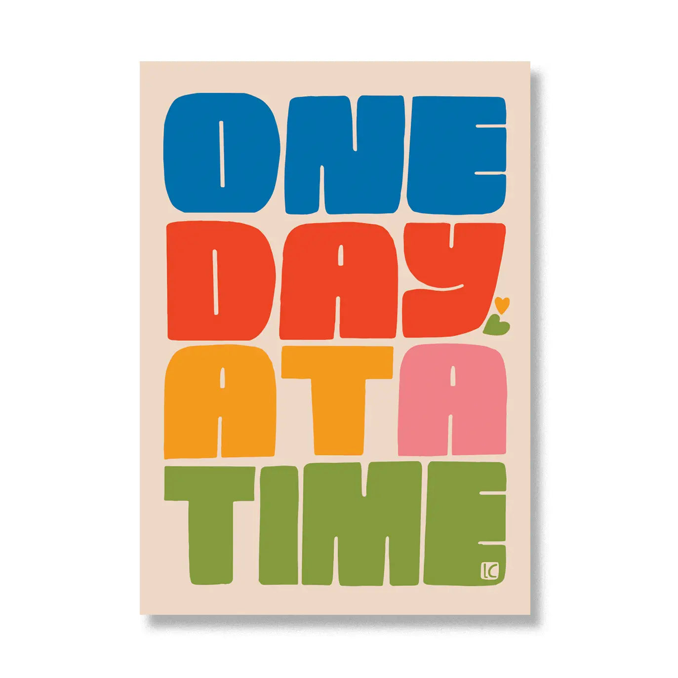One Day At A Time Large Sticker image 0